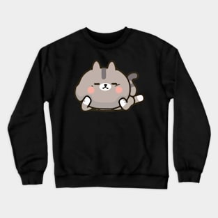 cat so cute funny kitty Crewneck Sweatshirt